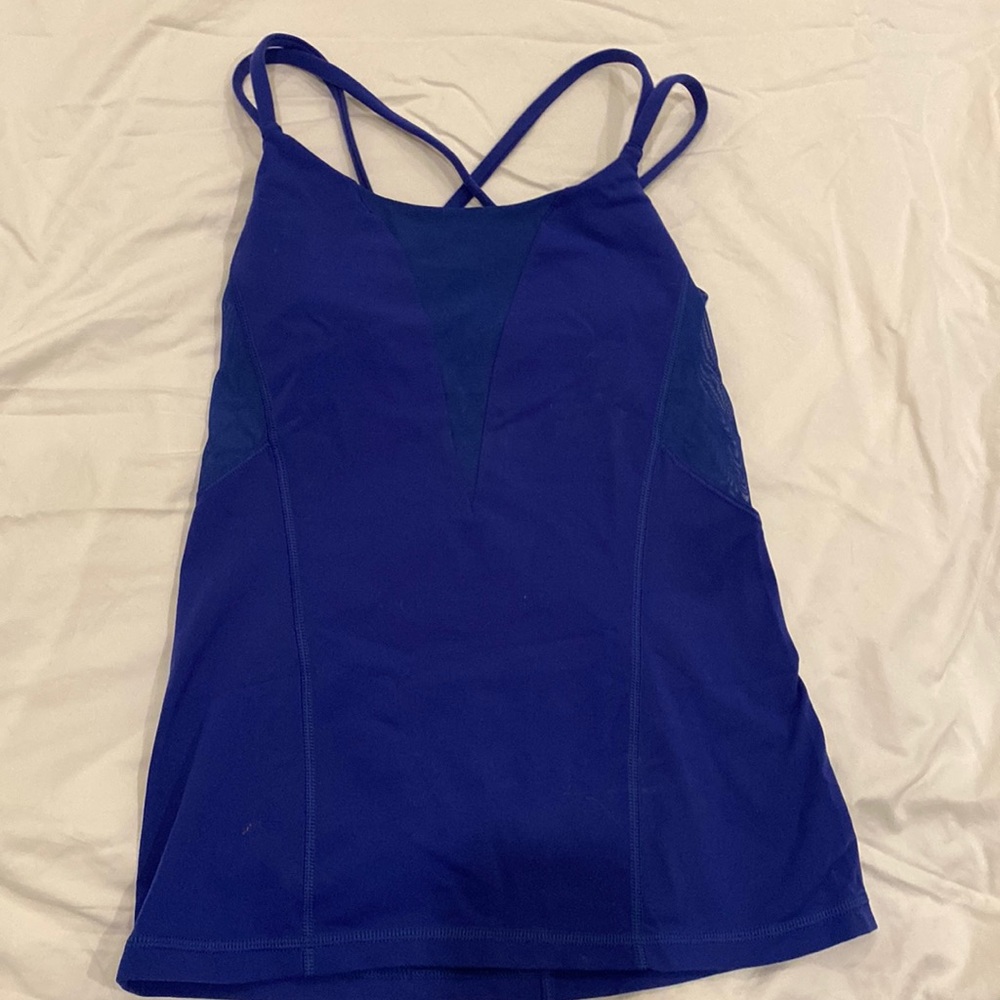 lululemon blue tank top